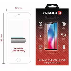 Защитное стекло SWISSTEN Full Face 5D для iPhone 7 / 8 — белое