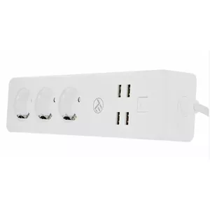 Barošanas sloksne Tellur 5949087927259 — WiFi ar 3 kontaktligzdām un 4 USB portiem (4A)