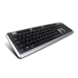 Keyboard C-TECH KB-102-U-SL Office USB QWERTZ Czech Slovakian Black Silver