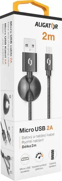 ALIGATOR DATKP16 USB A — Micro-USB B cable 2 m Photo 2
