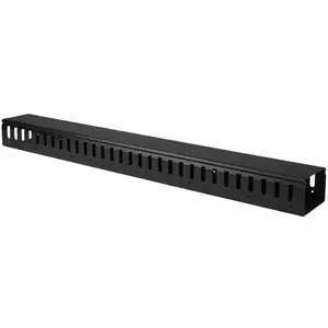Органайзер для кабелей StarTech с гофрами (Finger Ducts) CMVER20UF — 3 ft, 0U, черный, пластик/сталь, 852.2×100×73 мм