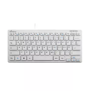Keyboard MediaRange MROS113 Office USB QWERTZ German White