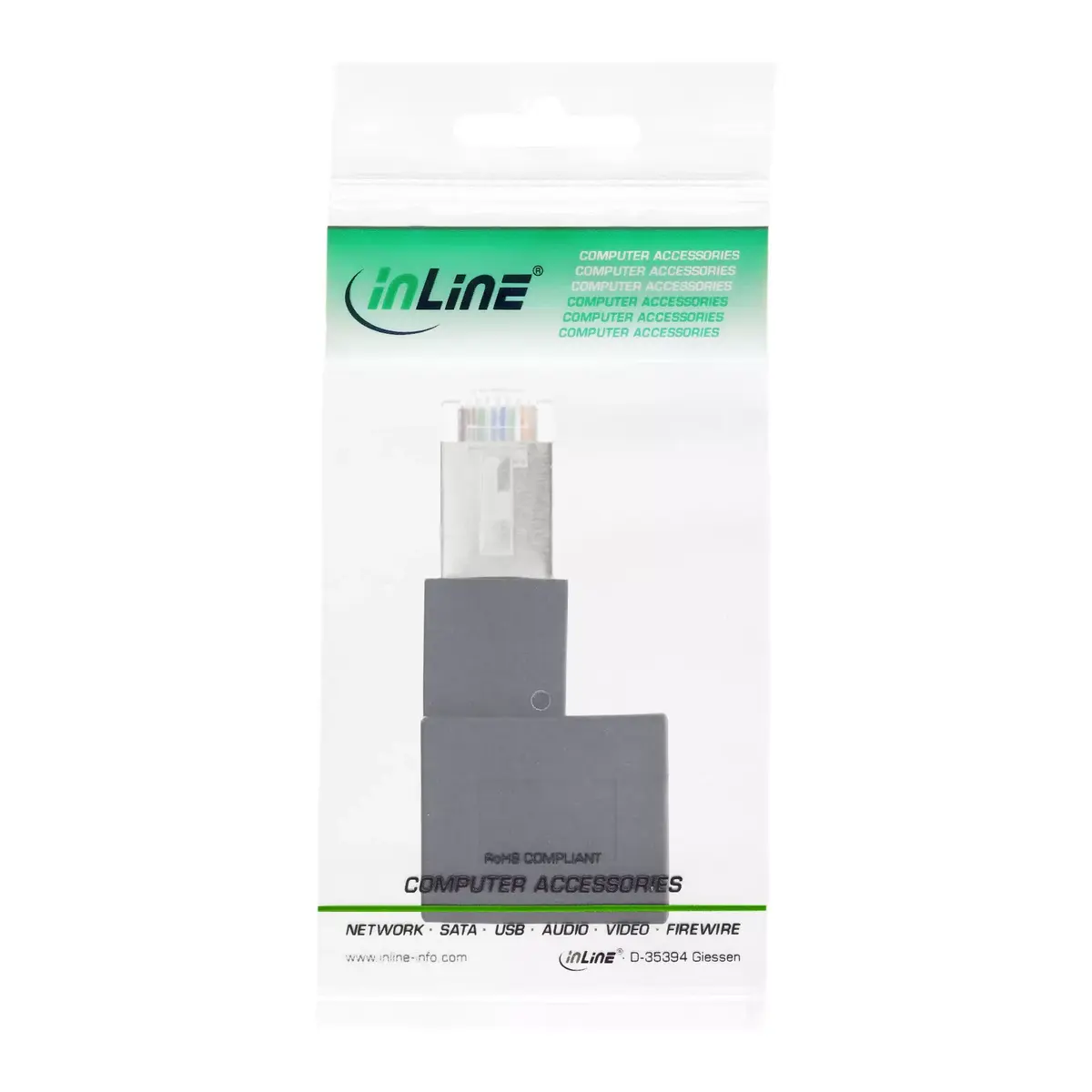 InLine patch cord adapter Cat.6A RJ45 Photo 3