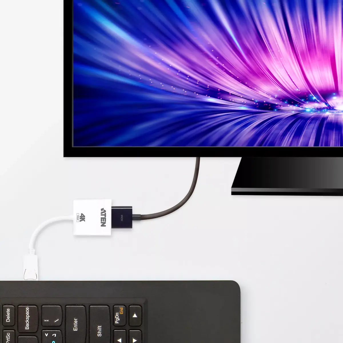 ATEN DisplayPort uz HDMI aktīvs adapters VC986B Photo 2