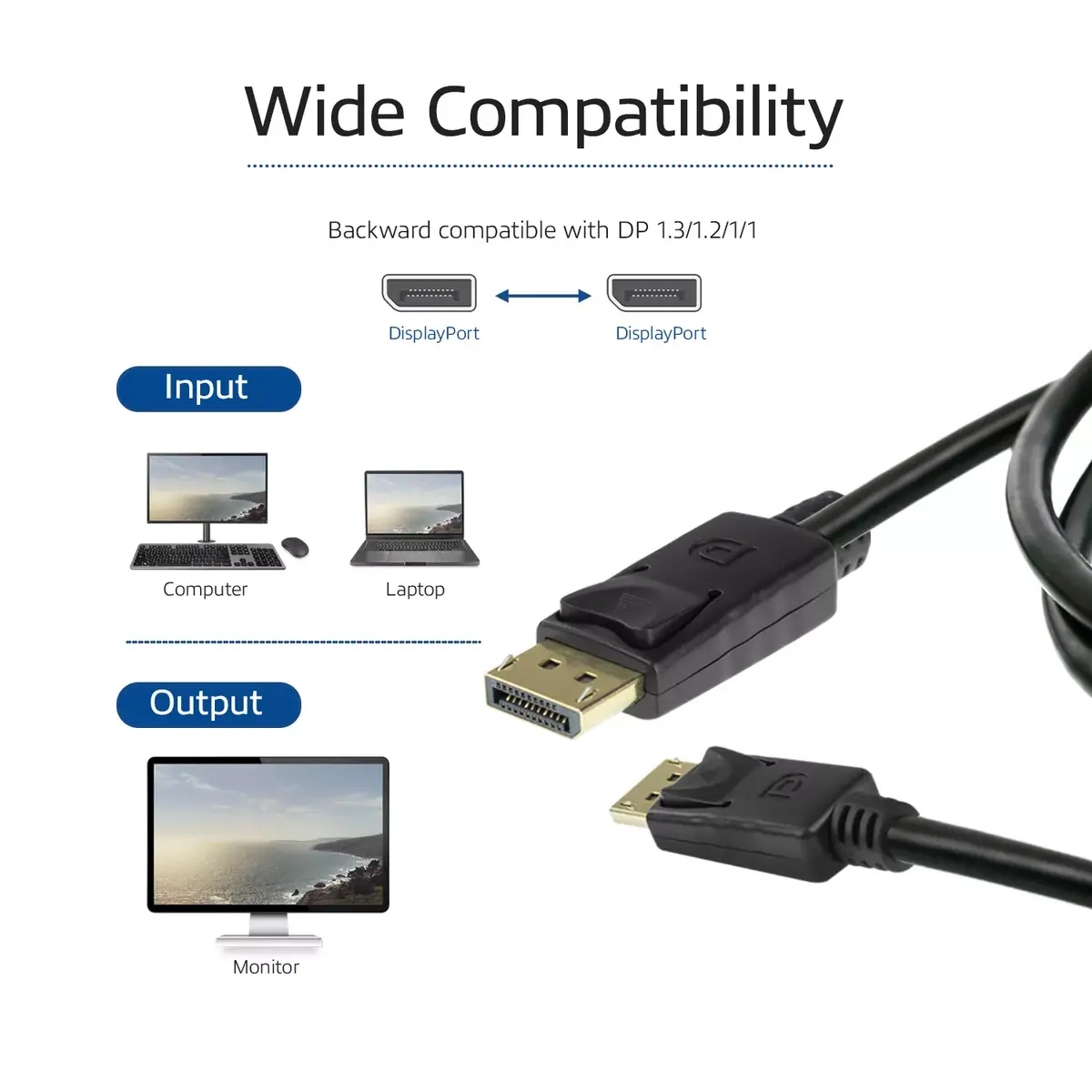 DisplayPort 1.4 cable 8K ACT 1 meter Photo 3