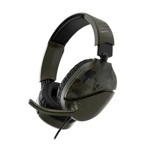Turtle Beach Recon 70 Camo Green vadu daudzplatformu spēļu austiņas ar 3.5 mm savienojumu 40 mm skaļruņiem un mikrofonu
