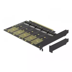 DeLOCK PCI Express x16 Card на 5 x внутренний M.2 Key B / SATA