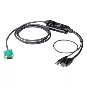 ATEN DisplayPort console converter CV190, DisplayPort video, USB keyboard port, 1.8 m cable, black