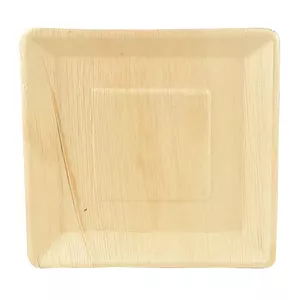 Plate Papstar PAP85500 Disposable Square Palm Leaf 250mm