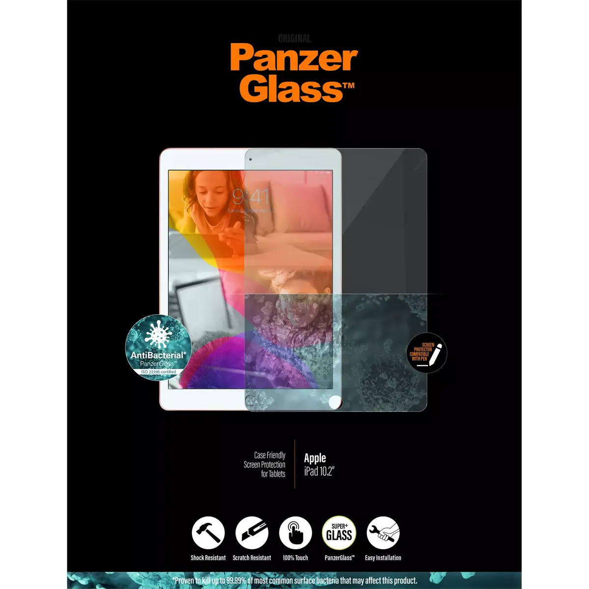Защитное стекло PanzerGlass Apple iPad 10.2" Photo 2