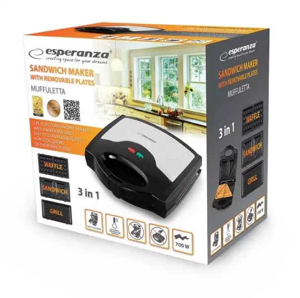 Сэндвичница Esperanza EKT005 Photo 3