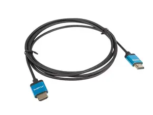 HDMI kabelis LANBERG CA-HDMI-22CU-0010-BK 1 m HDMI Type A—Type A, HDMI 2.0, 18 Gbit/s, ARC, zelta kontakti