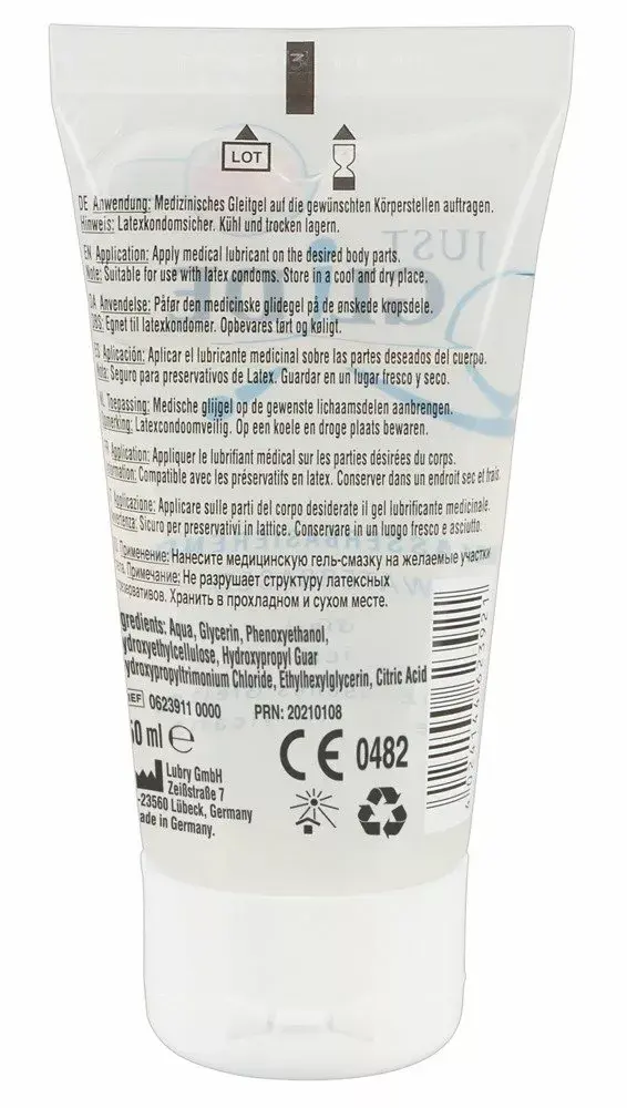 Water-based lubricant just glide 50 ml Photo 2