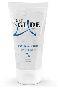 Ūdens bāzes lubrikants just glide 50 ml — ūdenī šķīstošs, piemērots prezervatīviem un rotaļlietām