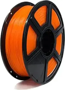 Flashforge PLA 3D Printer Filament, 1.75mm, Transparent Orange, 1kg