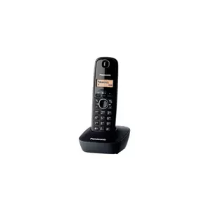 DECT-телефон Panasonic KX-TG1611, чёрный, 1.9 ГГц, 1.25" дисплей, до 15 ч разговора, телефонная книга на 50 записей