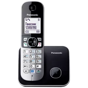 DECT telefons Panasonic KX-TG6811 Caller ID melns