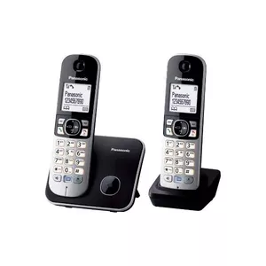 Panasonic KX-TG6812 DECT telefons Zvanītāja ID Melns, Pelēks