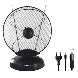 Iekštelpu TV antena Evolveo Xany 4 LTE — kabelis 1,5 m, 220–240 V AC / 5 V DC, melna