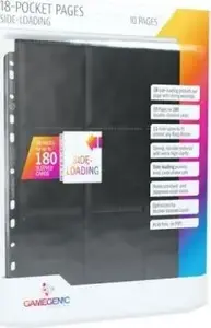 Card pages 18-pocket sideloading, Gamegenic — black