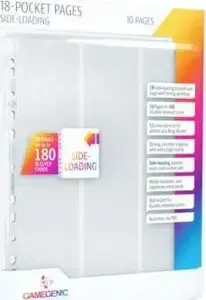Sleeve Pages 18-Pocket Sideloading White, Gamegenic 03372