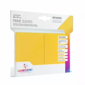 Протекторы для карт Gamegenic Prime CCG 66×91 мм желтые — 100 шт.