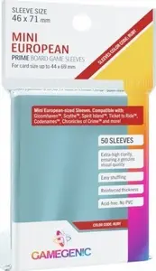Sleeves Gamegenic Prime Mini — European-sized 46 mm for small card games, pack 100