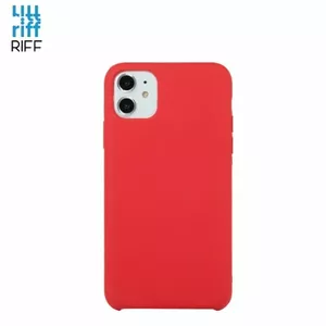 Protective Back Cover Case Riff for iPhone 11 — Slim Soft Silicone, Red