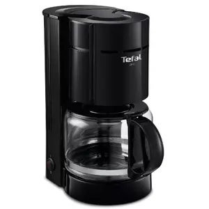 Drip coffee maker Tefal CM1218 – semi-automatic, ground coffee, 12-cup jug, black