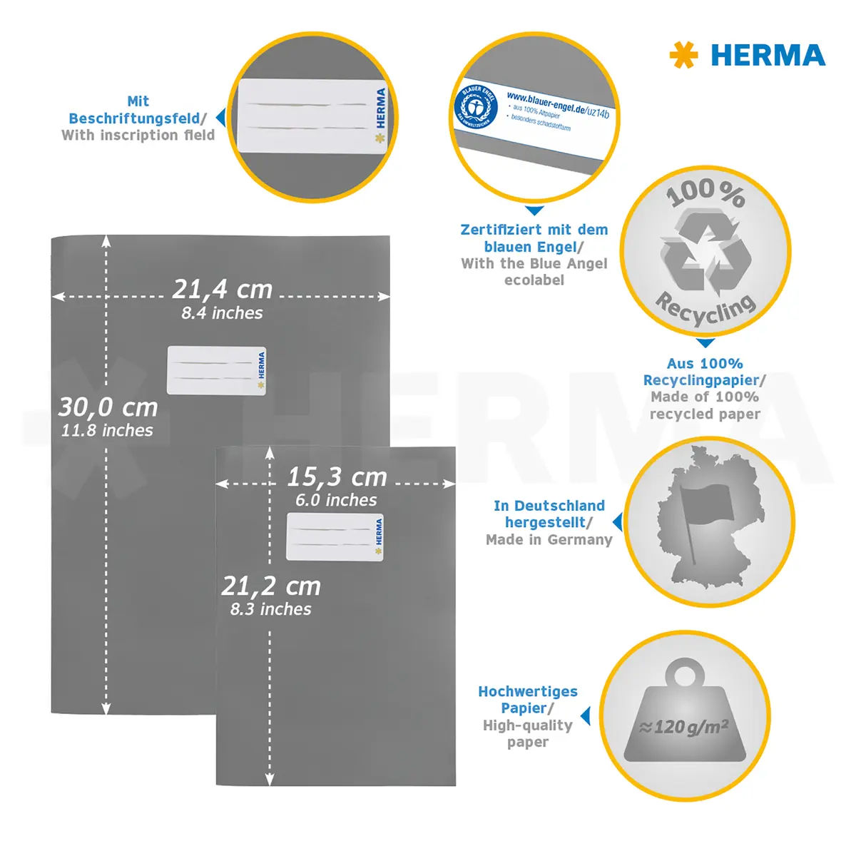 Herma 5514 Обложка для книг A5 Розовая Photo 6
