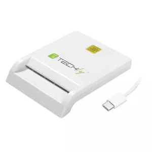 Techly I-CARD-CAM-USB2TYC smart card reader USB 2.0 White 1.5m cable