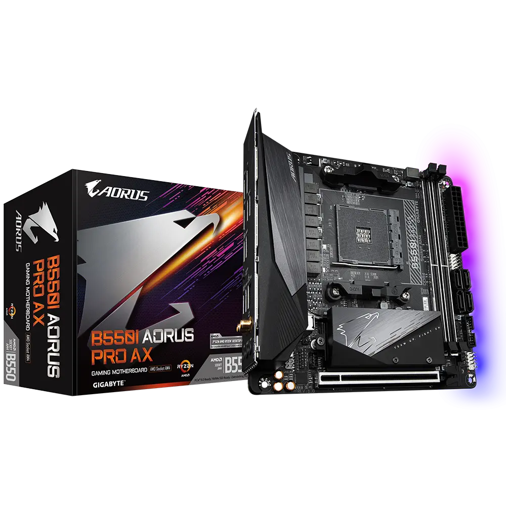 Pamatplate GIGABYTE B550I AORUS PRO AX