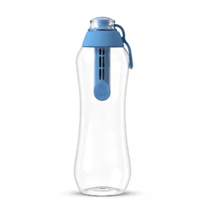 Ūdens filtrēšanas pudele Dafi SOFT 0.5 L — 500 ml, oglekļa filtrs, bez BPA, zila