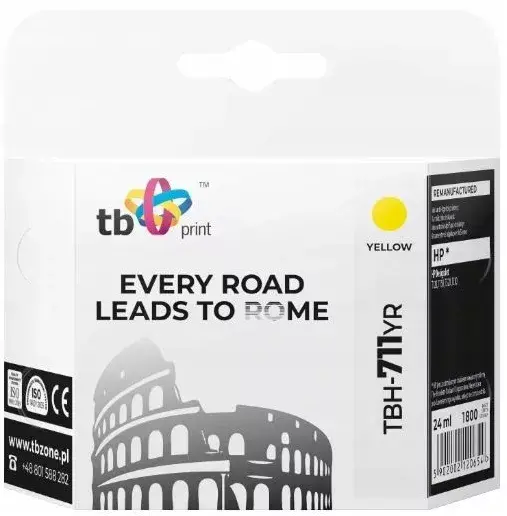 Cartridge Ink TB compatible HP TBH-711YR YE Photo 1