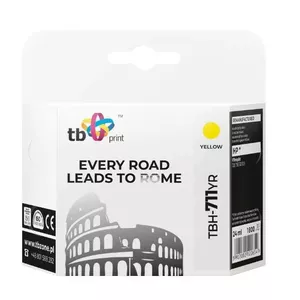 Cartridge Ink TB compatible with HP TBH-711YR YE