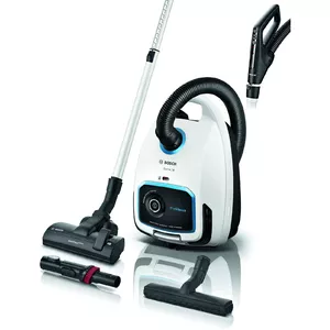 Пылесос цилиндрический Bosch Serie 6 BGB6SIL1 — 700 Вт, мешок 4 л, HEPA 13, радиус 12 м, белый