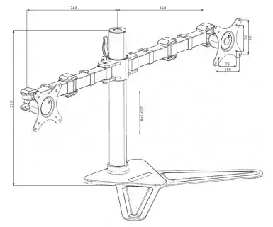 Monitor Mount iiyama DS1002D-B1 Photo 8