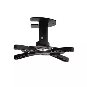 Ceiling projector mount ART P-101 — ceiling mount, black, max load 15 kg, dimensions 182×156×182 mm