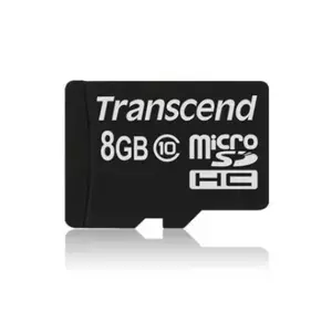 Flash Memory Transcend 8GB MicroSDHC Class 10 UHS-I 600x TS8GUSDHC10U1