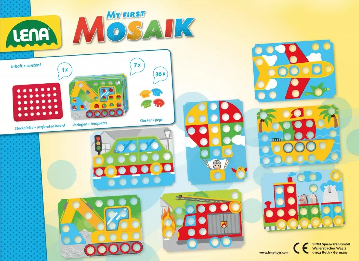 Mosaic set Lena My First Mozaic Traffic 35633 Photo 4