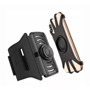 Armband Tellur A100 Black adjustable fit for smartphones — sports armband, universal size