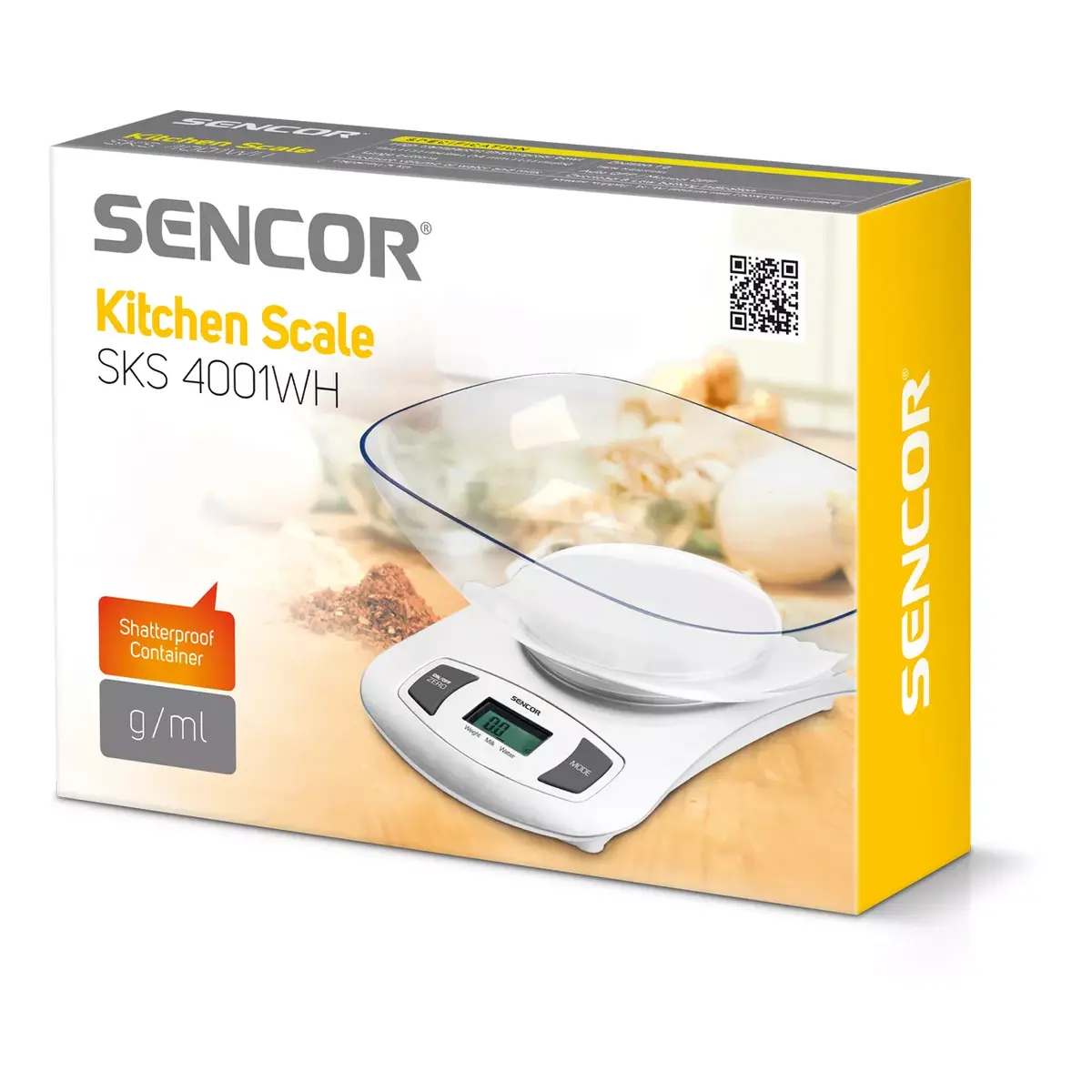 Elektroniskās virtuves svari Sencor SKS 4001WH Photo 2