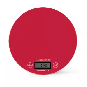 Elektroniskās virtuves svari Esperanza Digital Kitchen Scale Mango Red