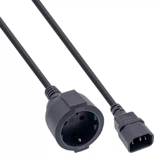 Кабель питания InLine C14 к Schutzkontakt female черный 1м NKUP-230V-SCH2 AVACOM