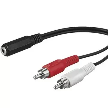 PREMIUMCORD 3.5mm to 2×RCA audio cable kjackcinb2 Photo 2