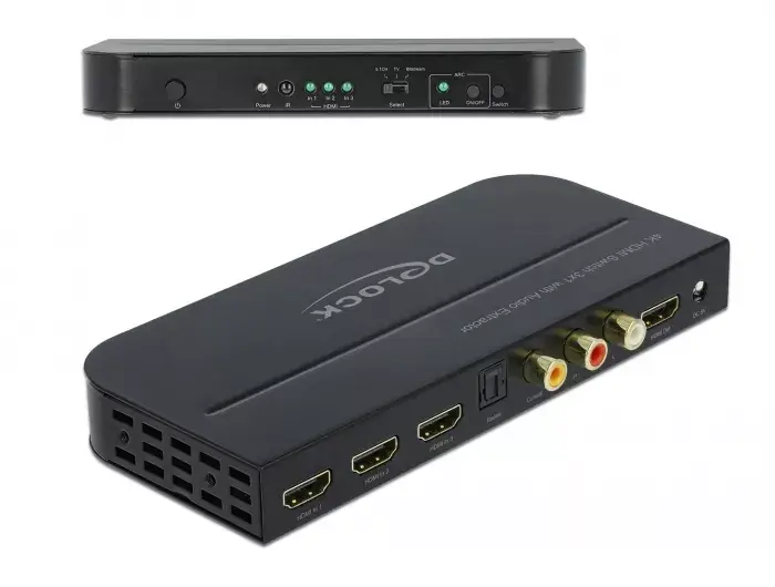 HDMI Switch DeLOCK 3 x HDMI in to 1 x HDMI out Photo 2