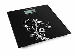 Electronic personal scale ESPERANZA EBS003 — tempered glass, 180 kg capacity, LCD touch display, batteries 2× lithium (not included)
