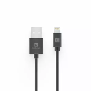 USB Lightning cable Evelatus MFI07 2 m — Lightning connector, 2-meter length, black