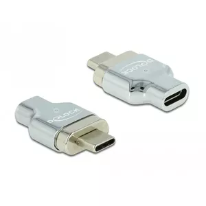 Переходник DeLOCK 66433 Thunderbolt 3 USB C серебристый