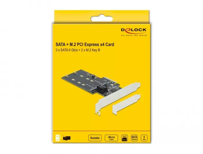 SATA and M.2 PCI Express Card DeLOCK Photo 4
